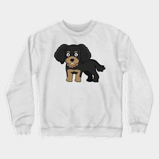 Kawaii Black Tan Cavalier King Charles Spaniel Crewneck Sweatshirt